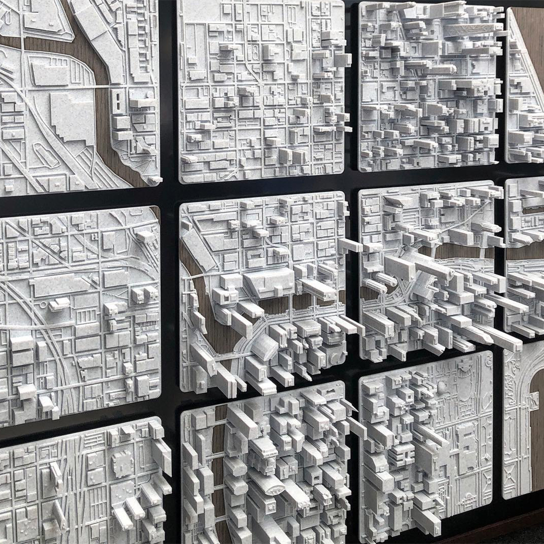 Chicago 3D printed map/skyline