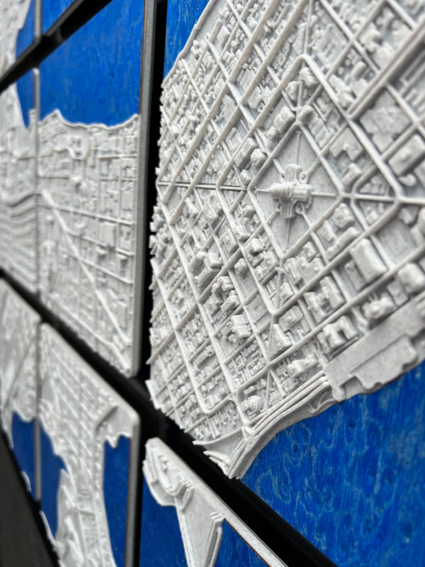 3D printed map art of Madison