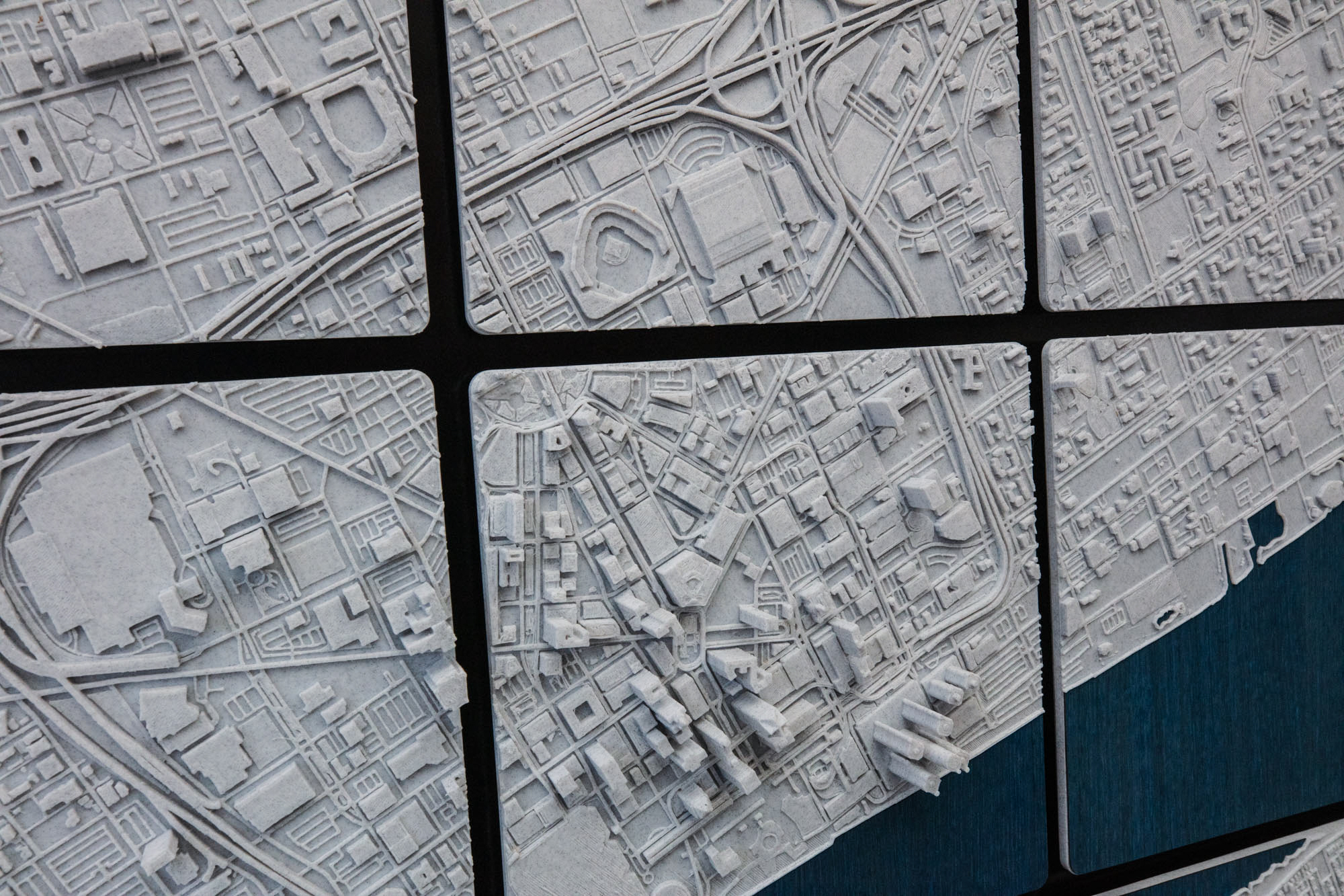 Detroit 3D printed map/skyline