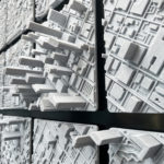 Houston 3D printed art - map/skyline