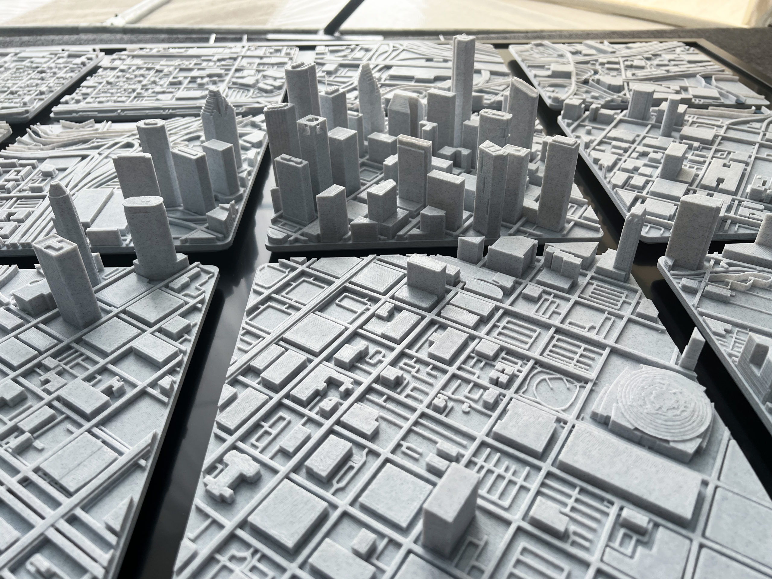 Houston 3D printed map/skyline