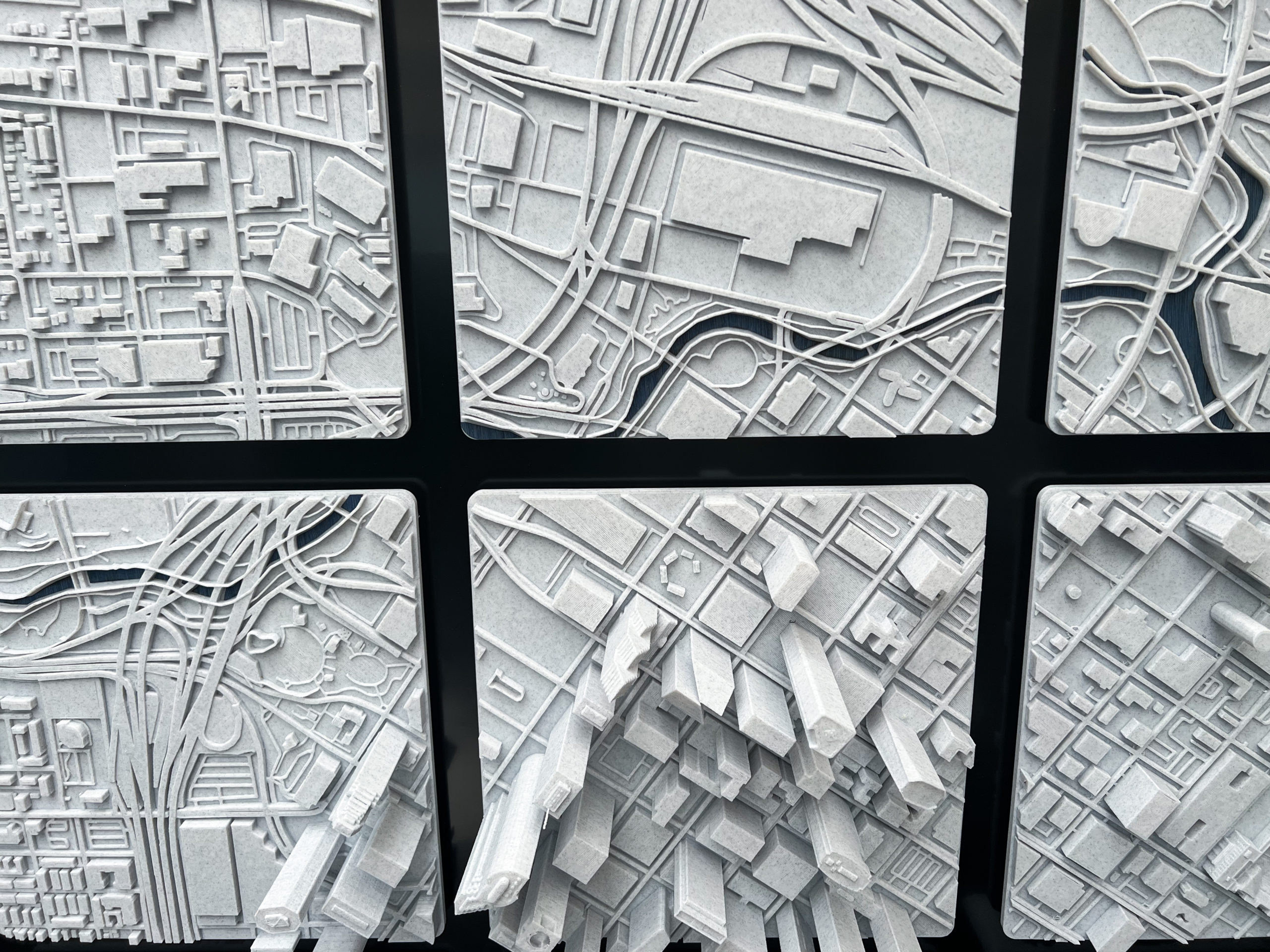 Houston 3D printed art map/skyline