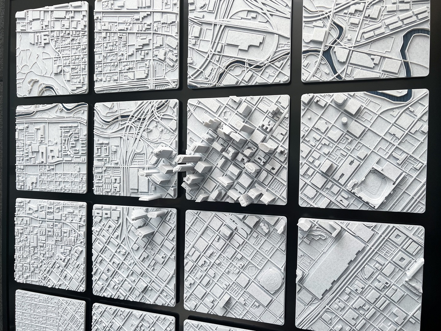 Houston 3D printed map/model