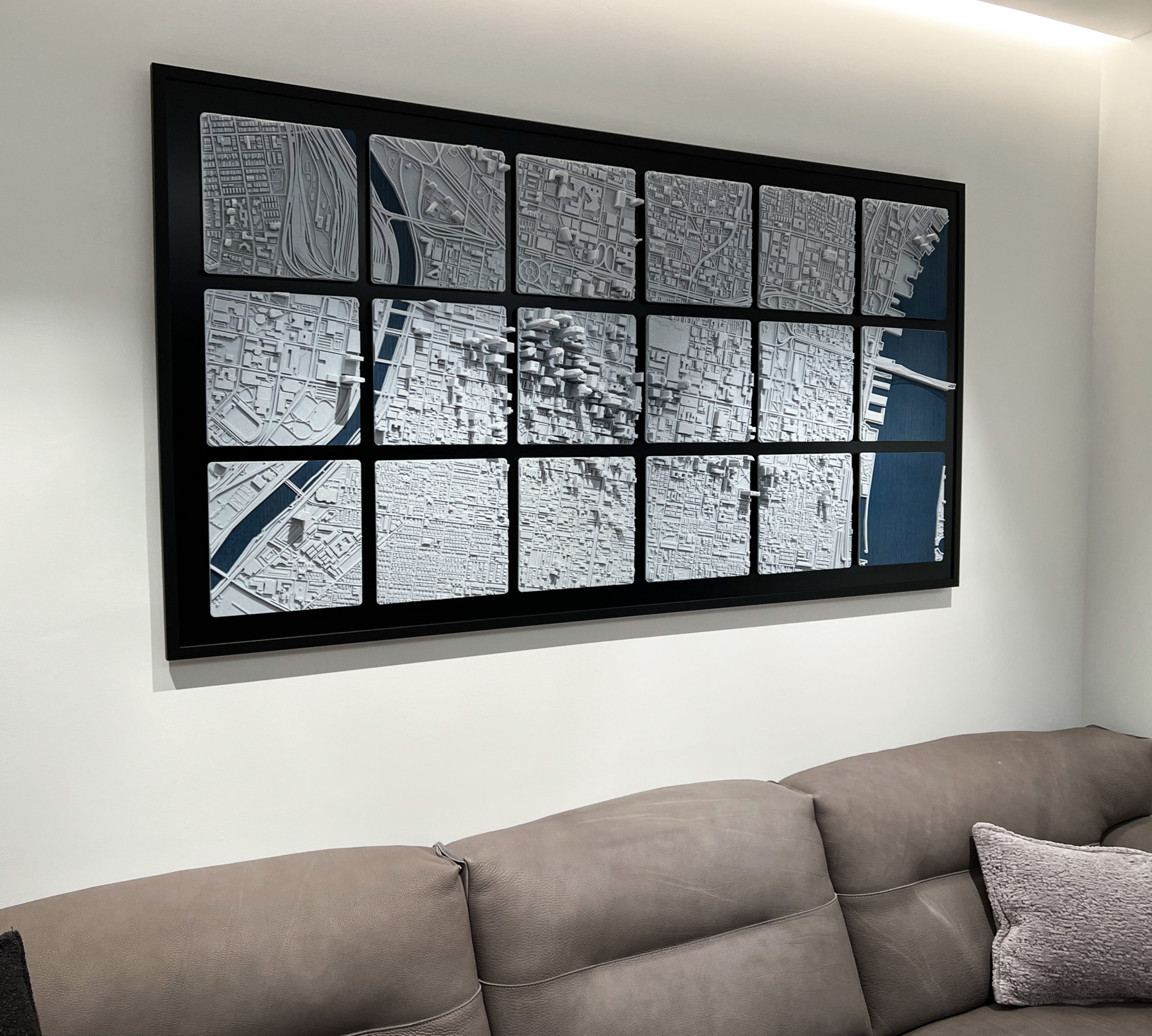Philadelphia 3D printed map/skyline