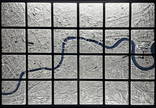 London 3d printed map